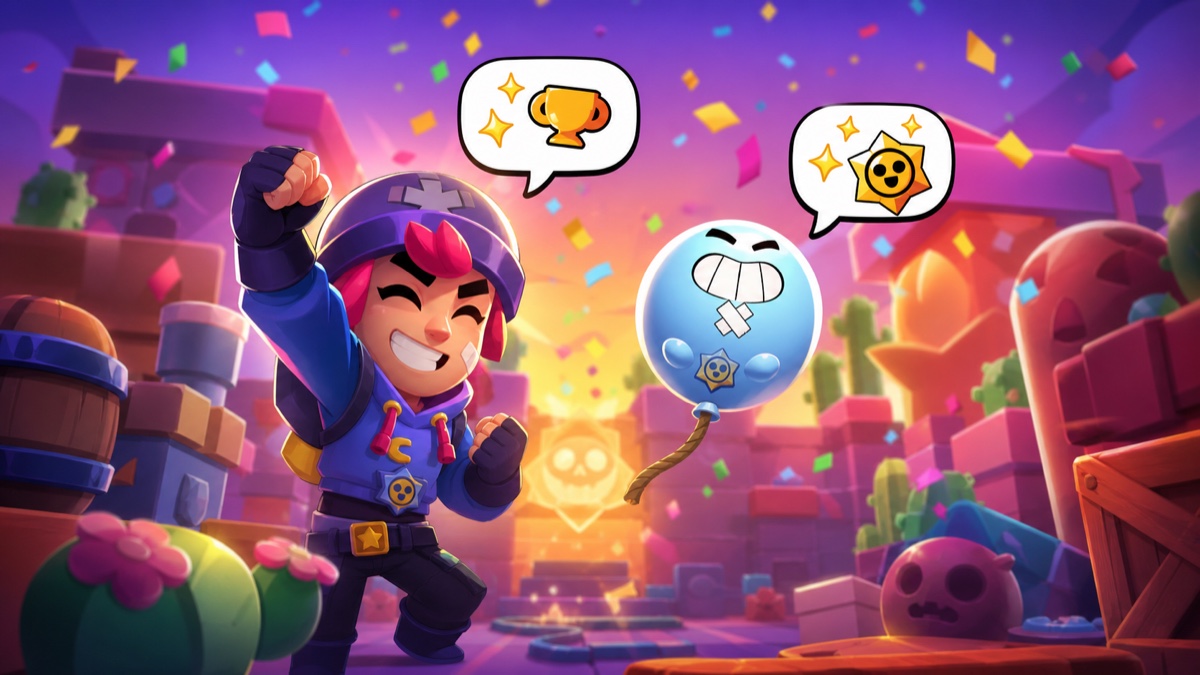 Loony reagerer på en Brawl Stars-sejr