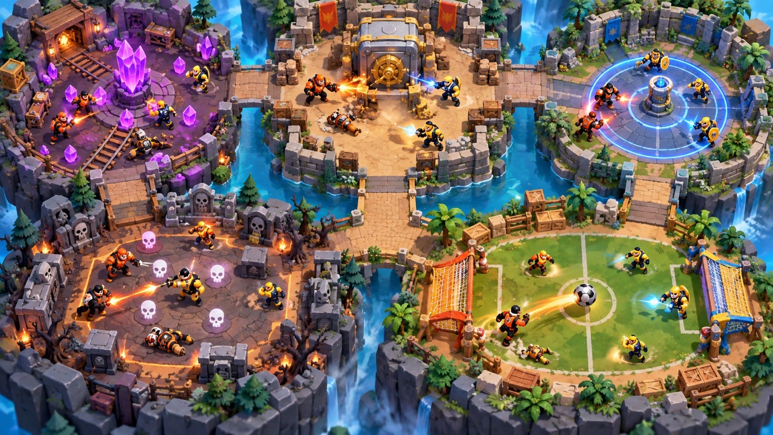 TH y NAVI intercambiando ventajas a lo largo de cinco modos diferentes de Brawl Stars
