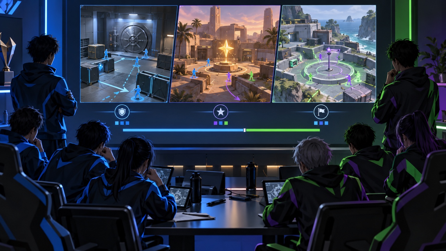 Two anonymous squads reviewing the narrow RC versus T5S scrim result