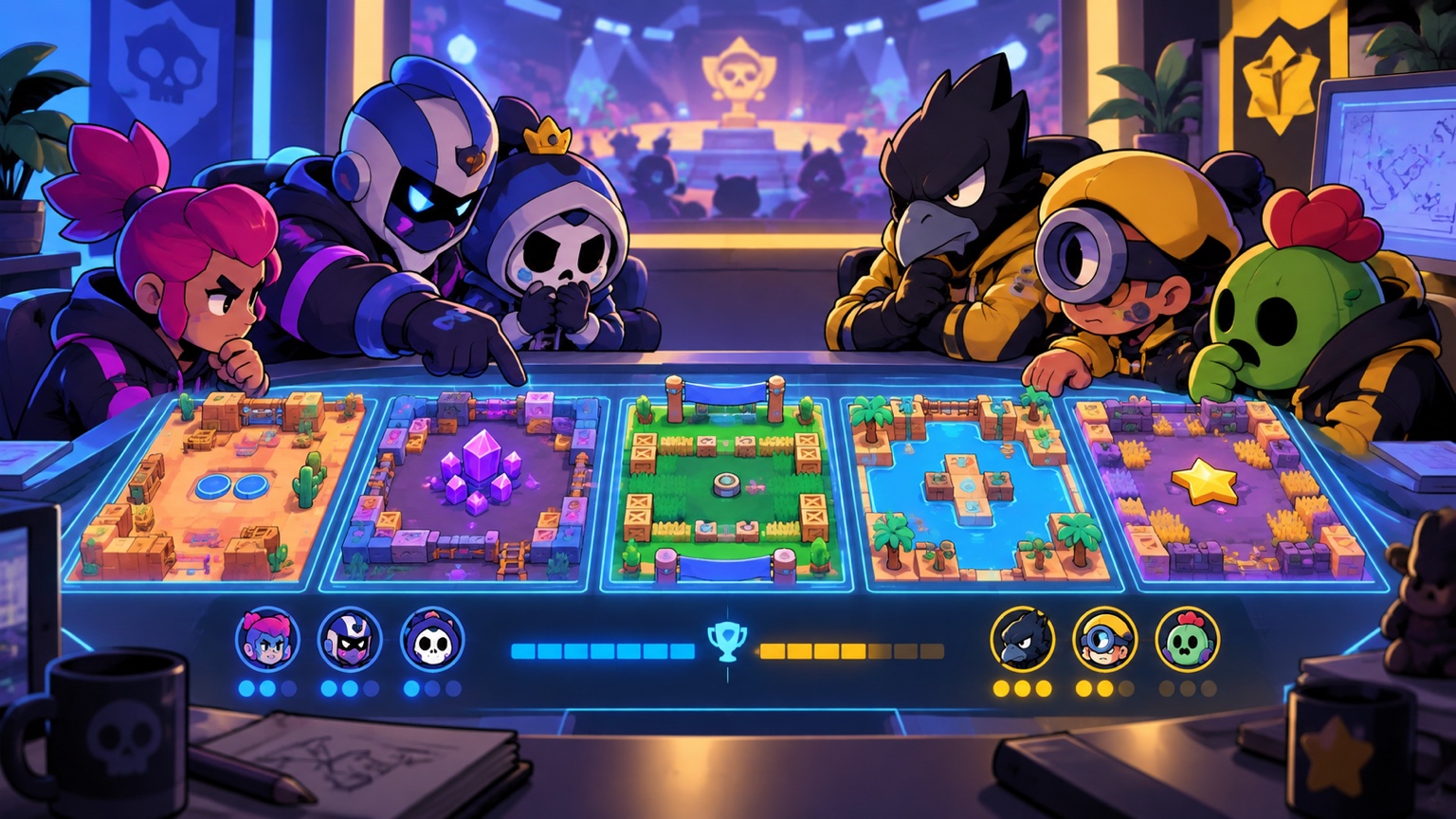 An esports analyst comparing the five displayed SK versus NAVI mode rows