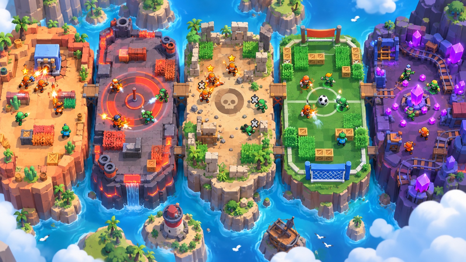 TH en SK wisselen resultaten uit over Heist Hot Zone Knockout Brawl Ball en Gem Grab